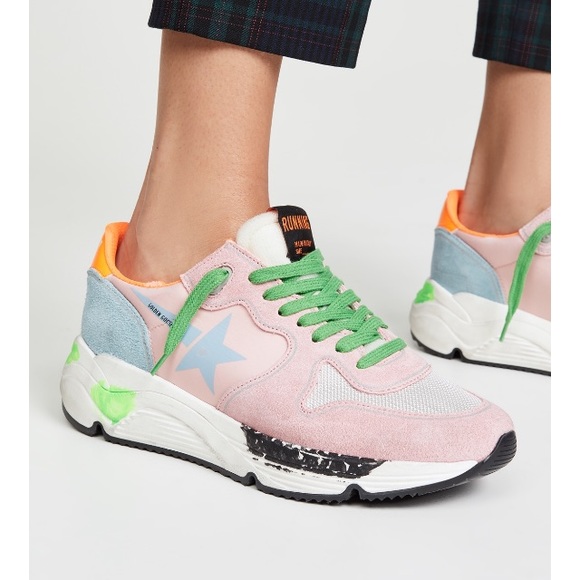 Golden Goose Running Sole Sneaker Pink/Orange NIB - Picture 10 of 10